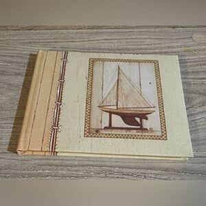 Vintage sail boat guest book - 500 signature lines
